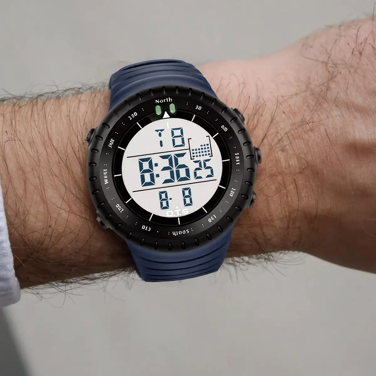 PALADA Men's Digital Sports Watch 50mm (1.97in) | Shock Resistant, 50M Water Resistant, LED Backlight - view 5