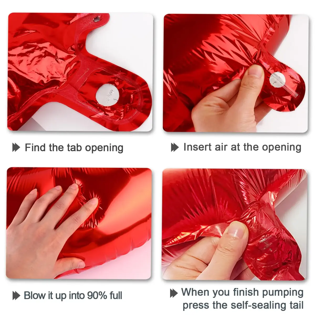 Kelfuoya Red Number 9 Balloon 40 Inch | Jumbo Helium Mylar Foil Digital Balloon for Birthday Party Decorations - view 8