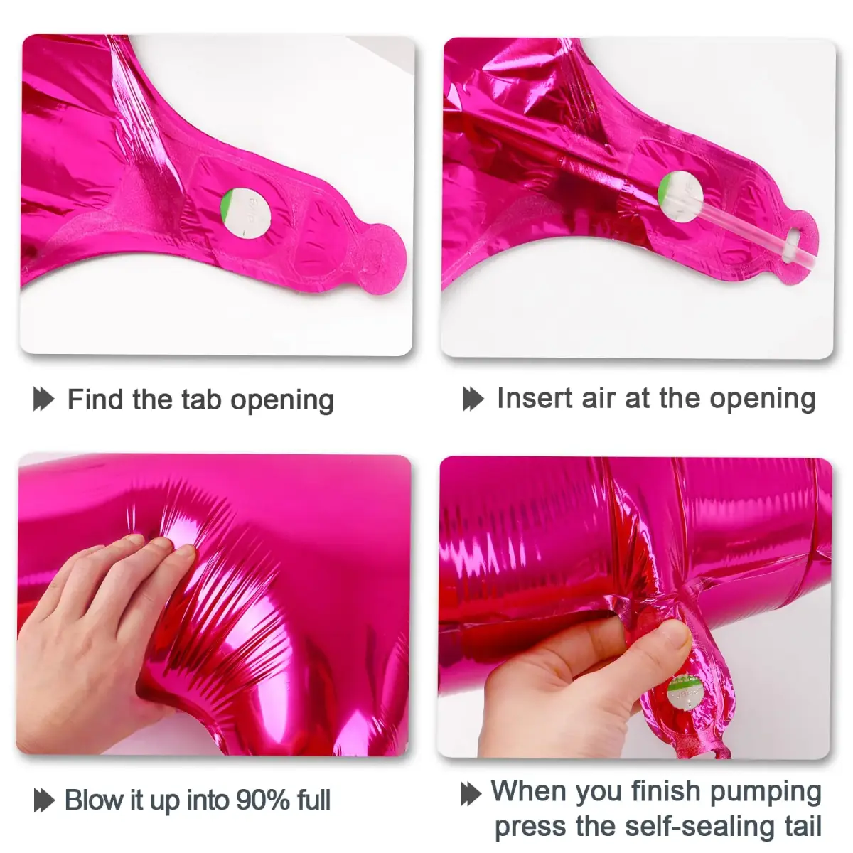 Kelfuoya Rose Red Number 2 Balloon 40 Inch | Jumbo Helium Foil Balloon for 2nd Birthday Decorations - view 6