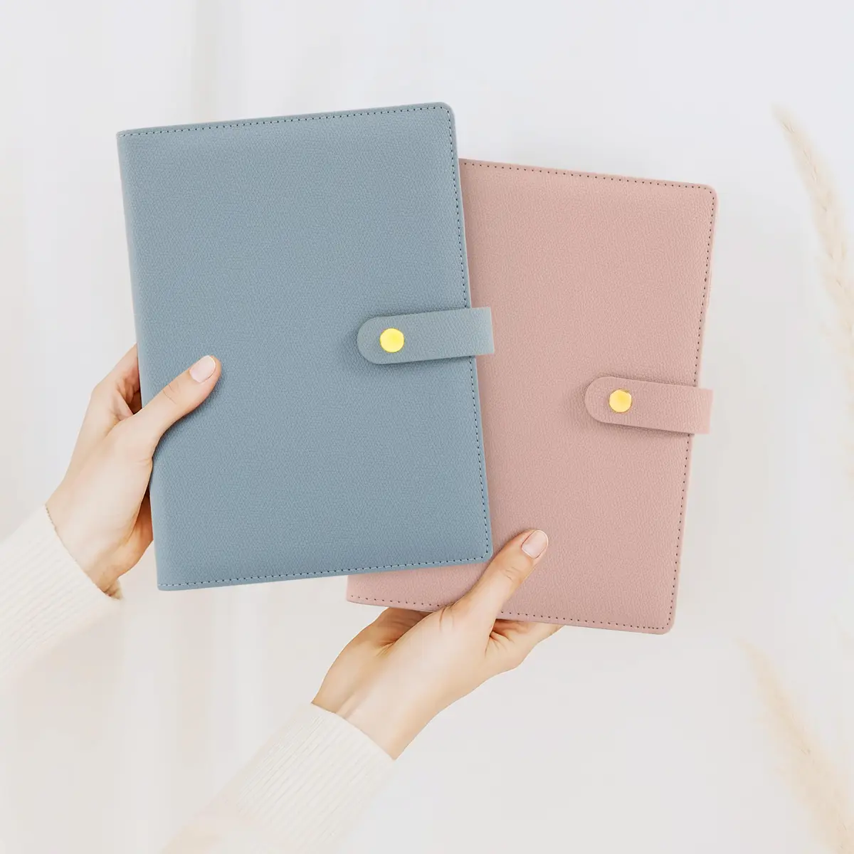 ZICOTO Aesthetic A5 Binder with 6 Golden Rings | Refillable Organizer for Notes & Cards - view 9