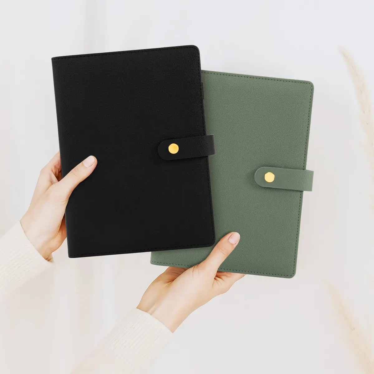 ZICOTO Aesthetic A5 Binder with 6 Golden Rings | Refillable Organizer with Pockets (70-120 chars) - view 9