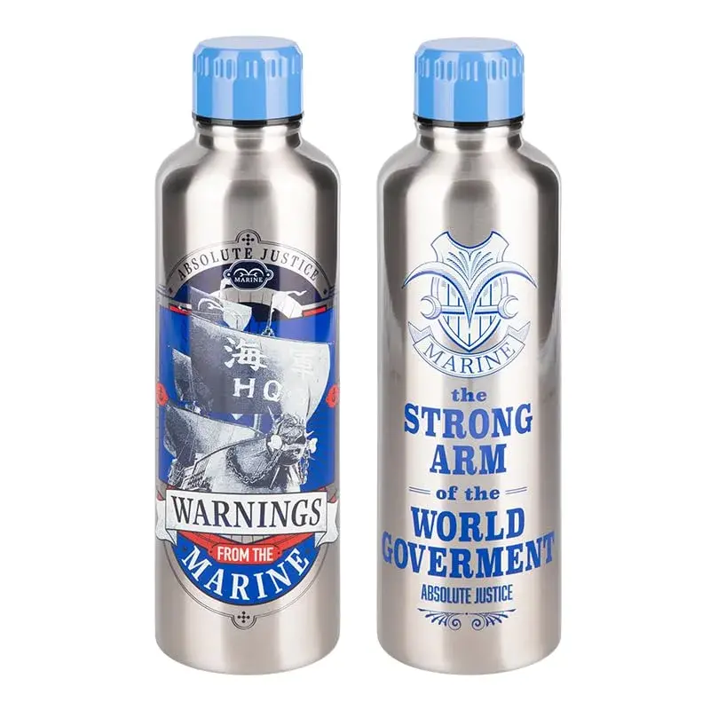 Paladone One Piece Marines Stainless Steel Water Bottle 500ml (16.9 fl oz) | Officially Licensed Anime Merchandise - view 5