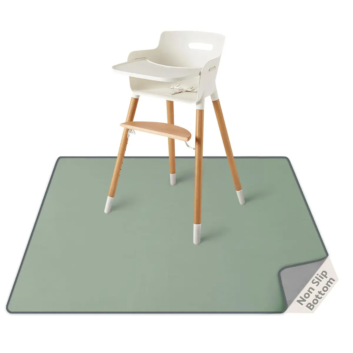 Blissful Diary Baby Splat Mat 128cm x 128cm (50.4 x 50.4 Inch) | Waterproof Floor Protector for High Chairs & Playtime - main product image