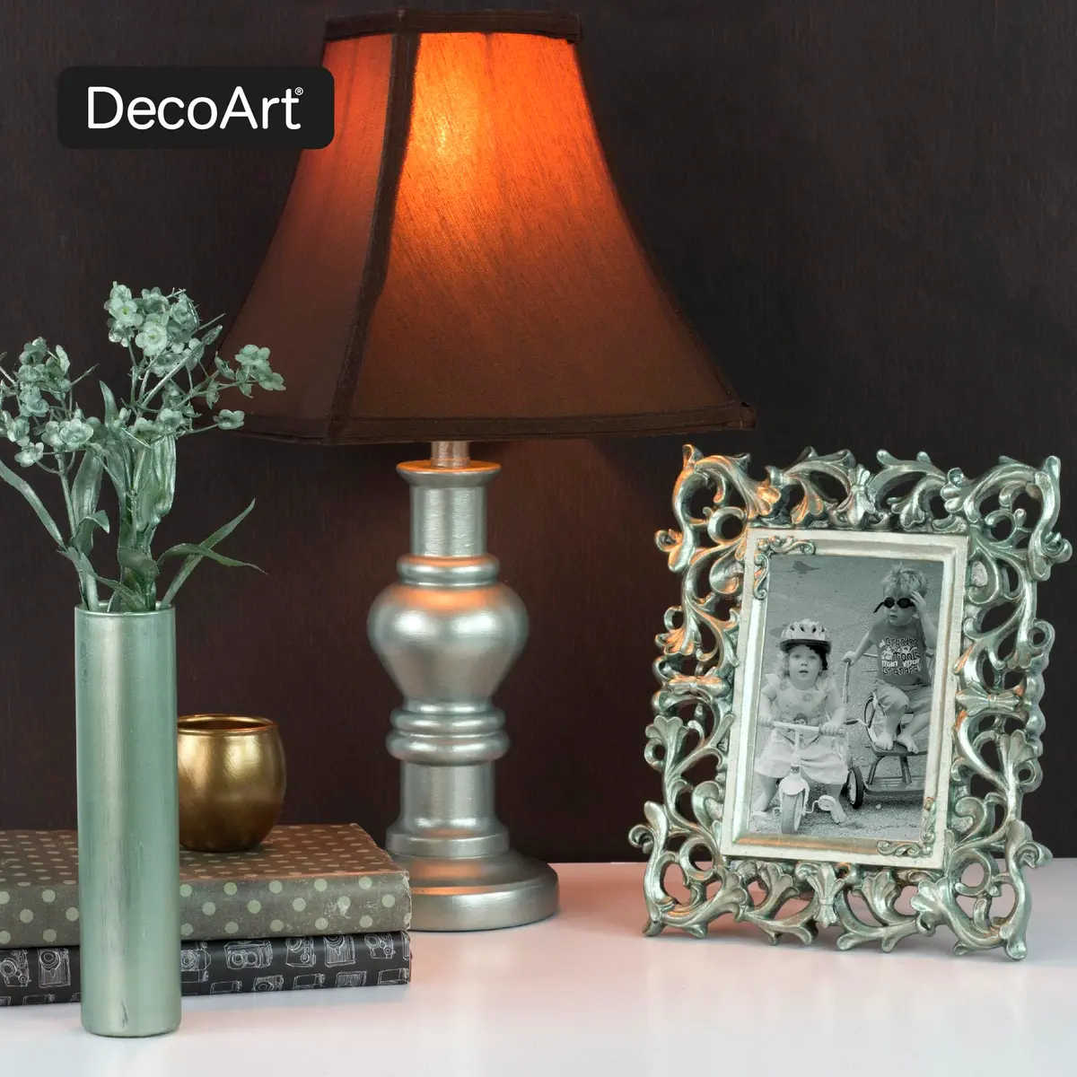 DecoArt Americana Dazzling Metallics Acrylic Paint Set 2 fl oz Bottles (9-Pack) | Metallic Craft Paints for Canvas, Wood & DIY Projects - view 6