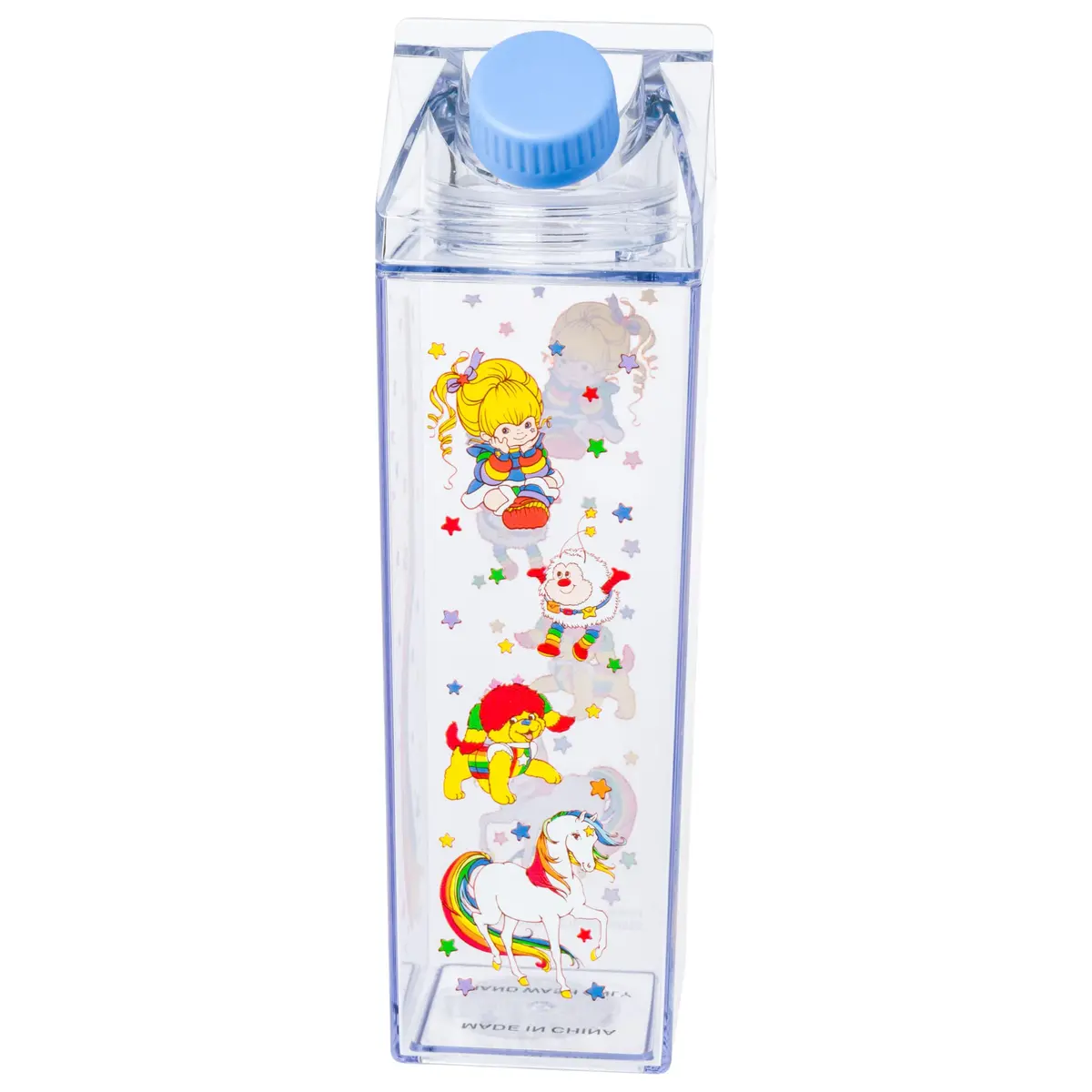 Silver Buffalo Rainbow Brite Milk Carton Bottle 16.2oz | Nostalgic Character Drinkware for Daily Use - main product image