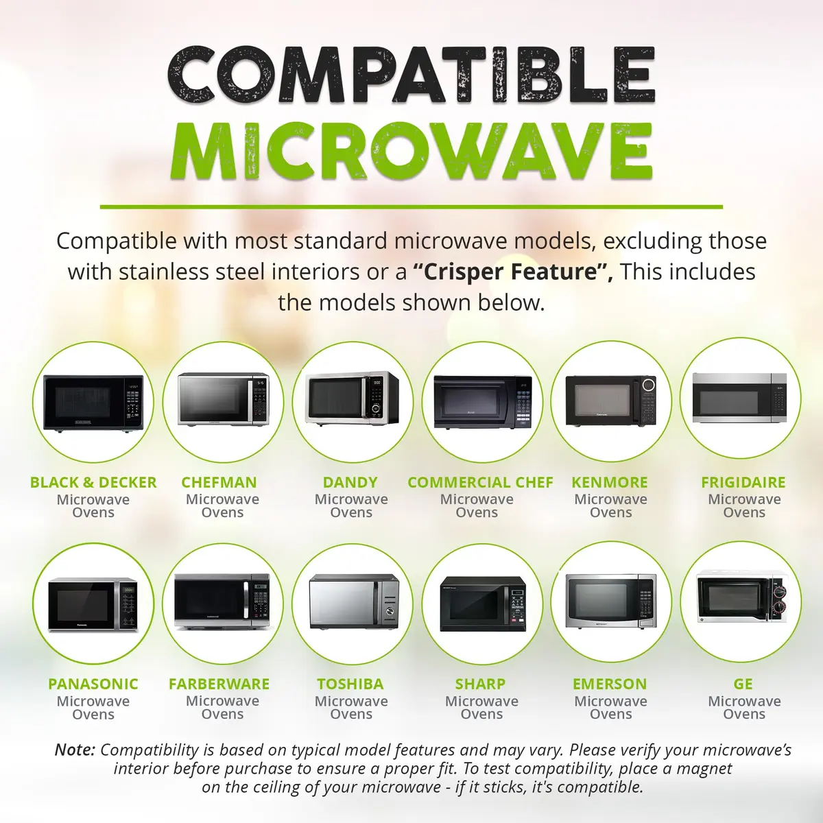 HOVER COVER Magnetic Microwave Splatter Cover for Food - 12" Heather Gray | BPA-Free, Vented, Space-Saving - view 9