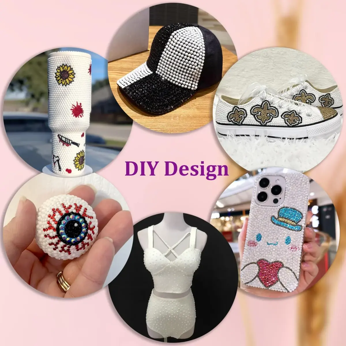 TINKRSTUFF White 25000pcs Resin Rhinestones Mixed Sizes (2-6mm) | Crafting & Nail Art Gems with Glue - view 4