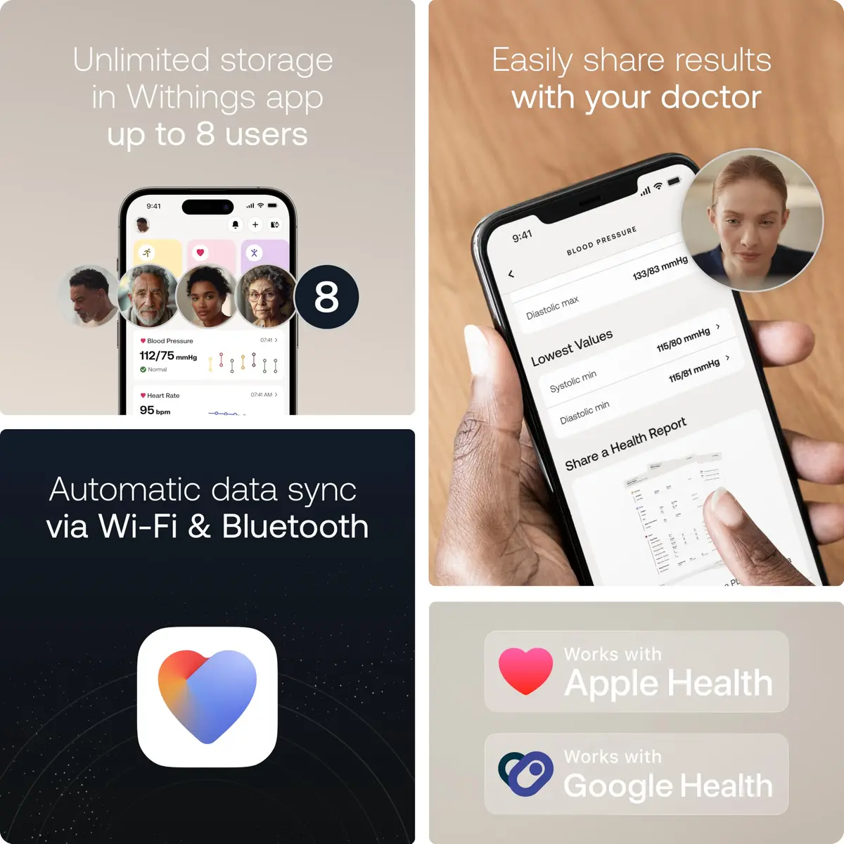 Withings BPM Vision Automatic Arm Blood Pressure Monitor | FDA-Cleared, WiFi & Bluetooth - view 5