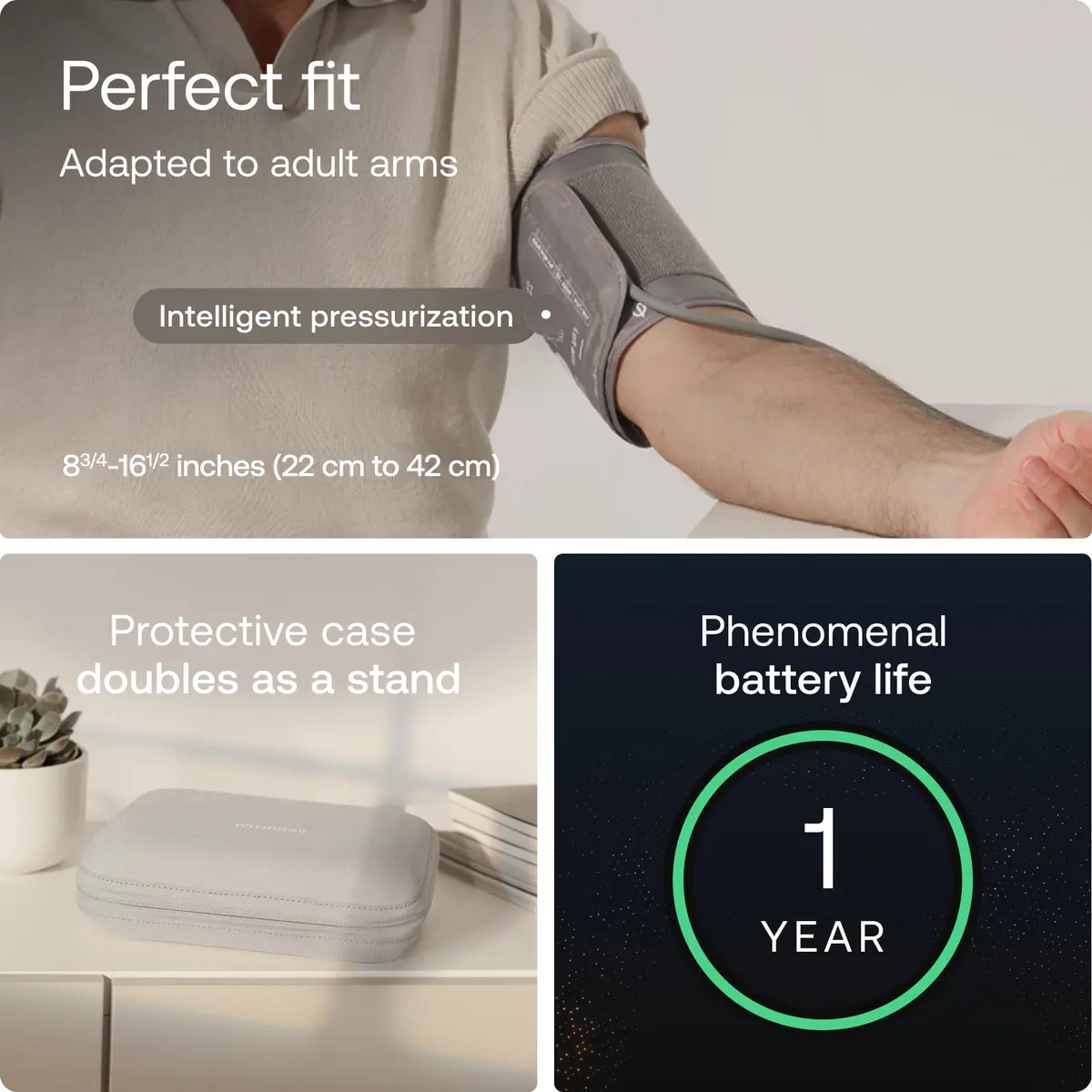 Withings BPM Vision Automatic Arm Blood Pressure Monitor | FDA-Cleared, WiFi & Bluetooth - view 6