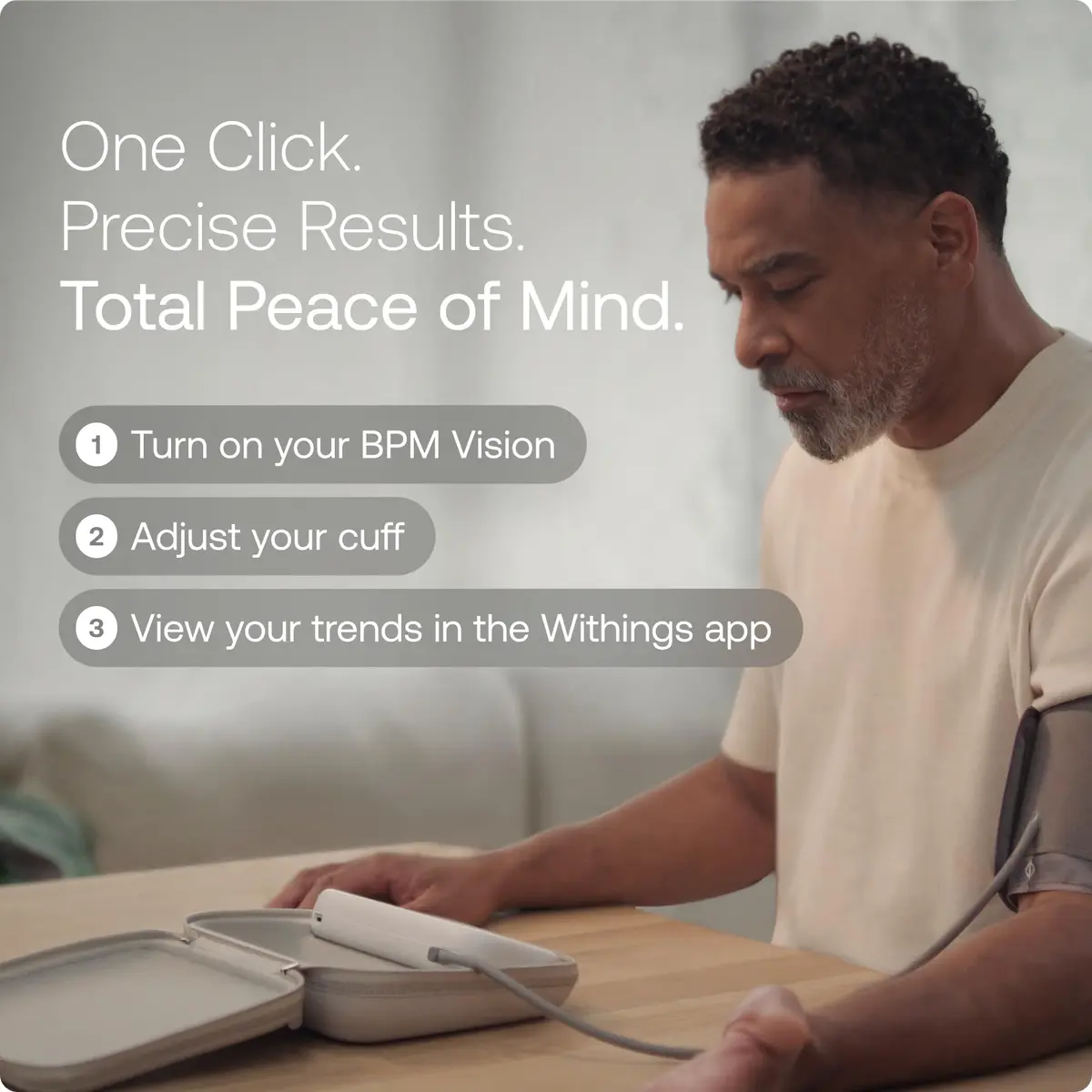 Withings BPM Vision Automatic Arm Blood Pressure Monitor | FDA-Cleared, WiFi & Bluetooth - view 3