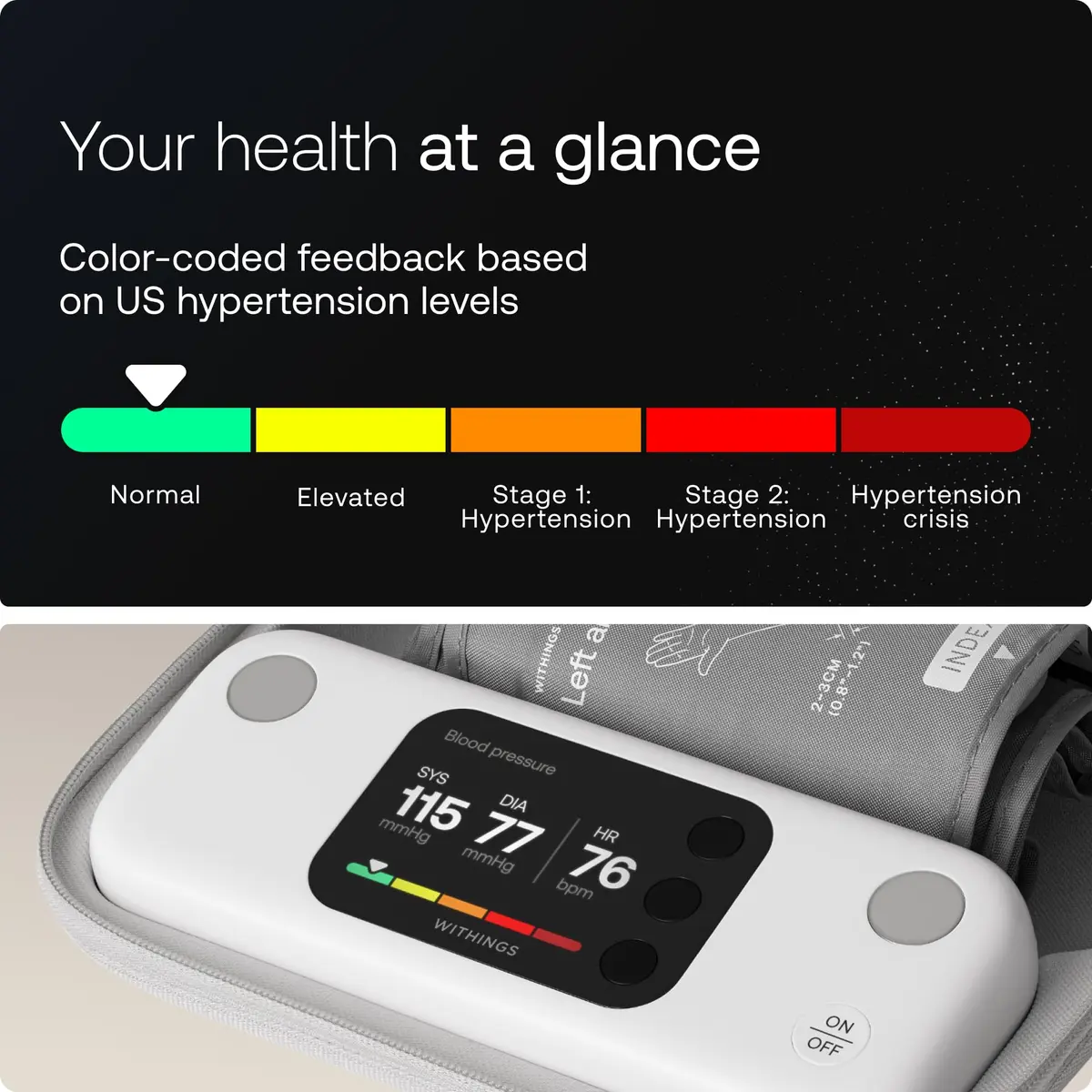 Withings BPM Vision Automatic Arm Blood Pressure Monitor | FDA-Cleared, WiFi & Bluetooth - view 4