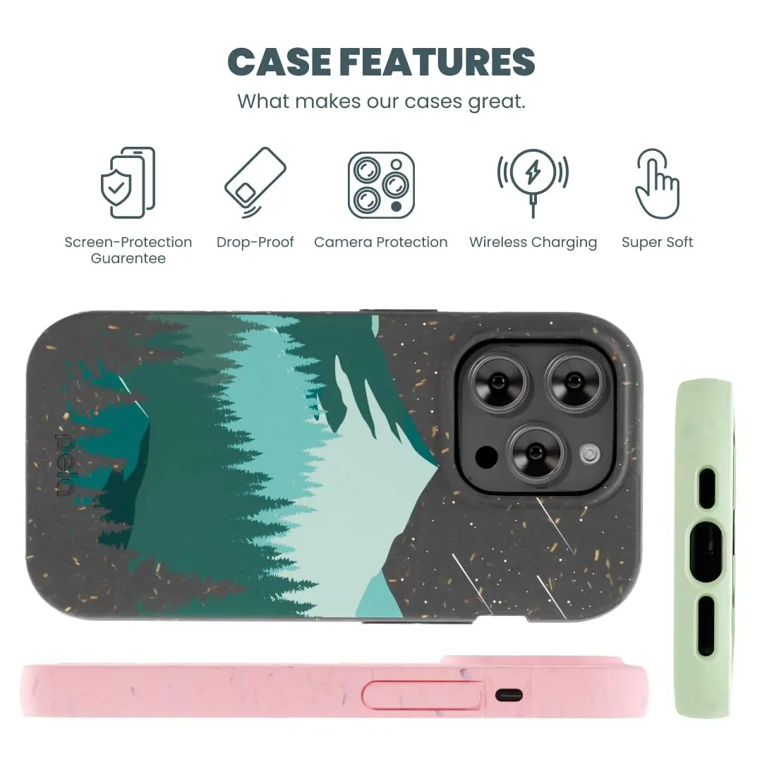 Pela Phone Case Compatible with iPhone 16e/14 | Eco-Friendly & Durable | Indigo Bouquet - view 4