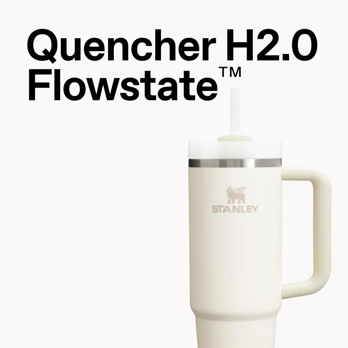 STANLEY Quencher H2.0 Tumbler with Handle and Straw 20 oz (591 ml) | Flowstate Lid, Cup Holder Compatible, Insulated Stainless Steel - view 2