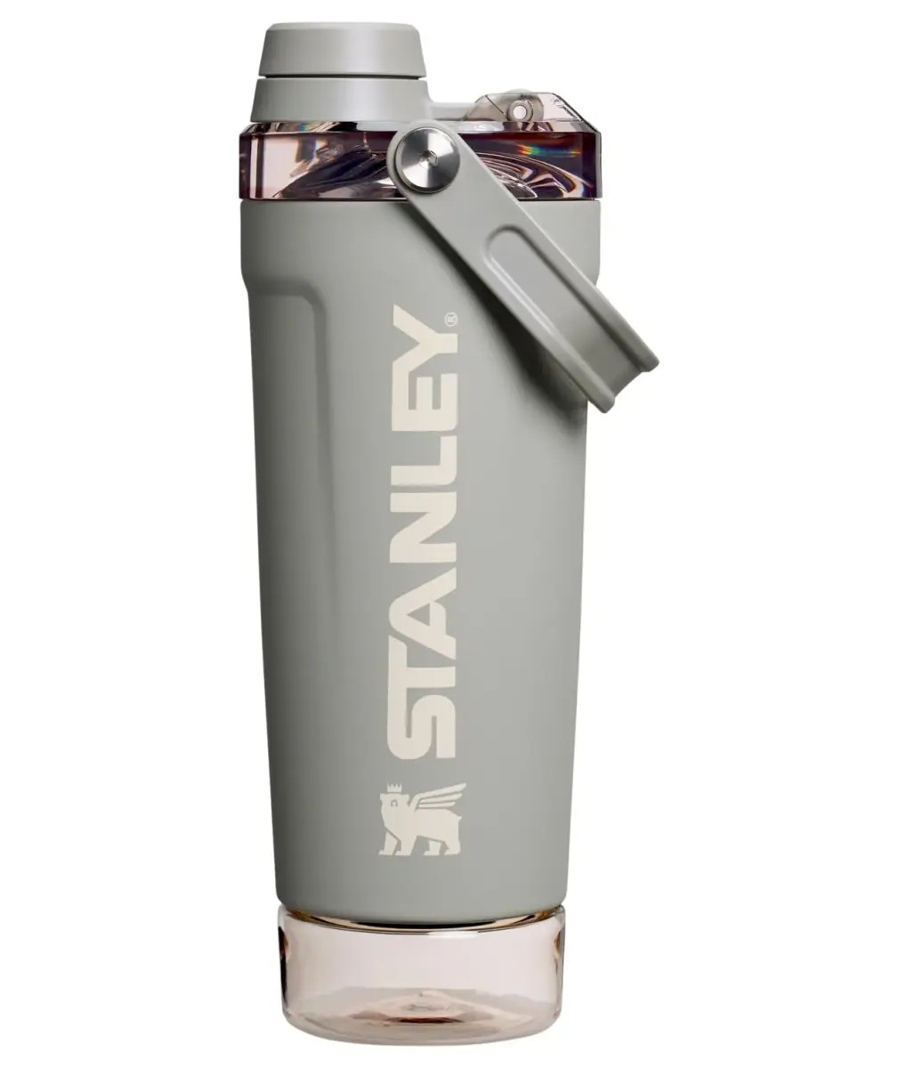 STANLEY Vitalize Shaker Bottle 567g (20 oz) | Leakproof Insulated Stainless Steel Shaker Cup with Base Storage | Protein Shakes and Pre Workout Powder - main product image