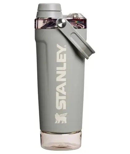 STANLEY Vitalize Shaker Bottle 567g (20 oz) | Leakproof Insulated Stainless Steel Shaker Cup with Base Storage | Protein Shakes and Pre Workout Powder - view 2