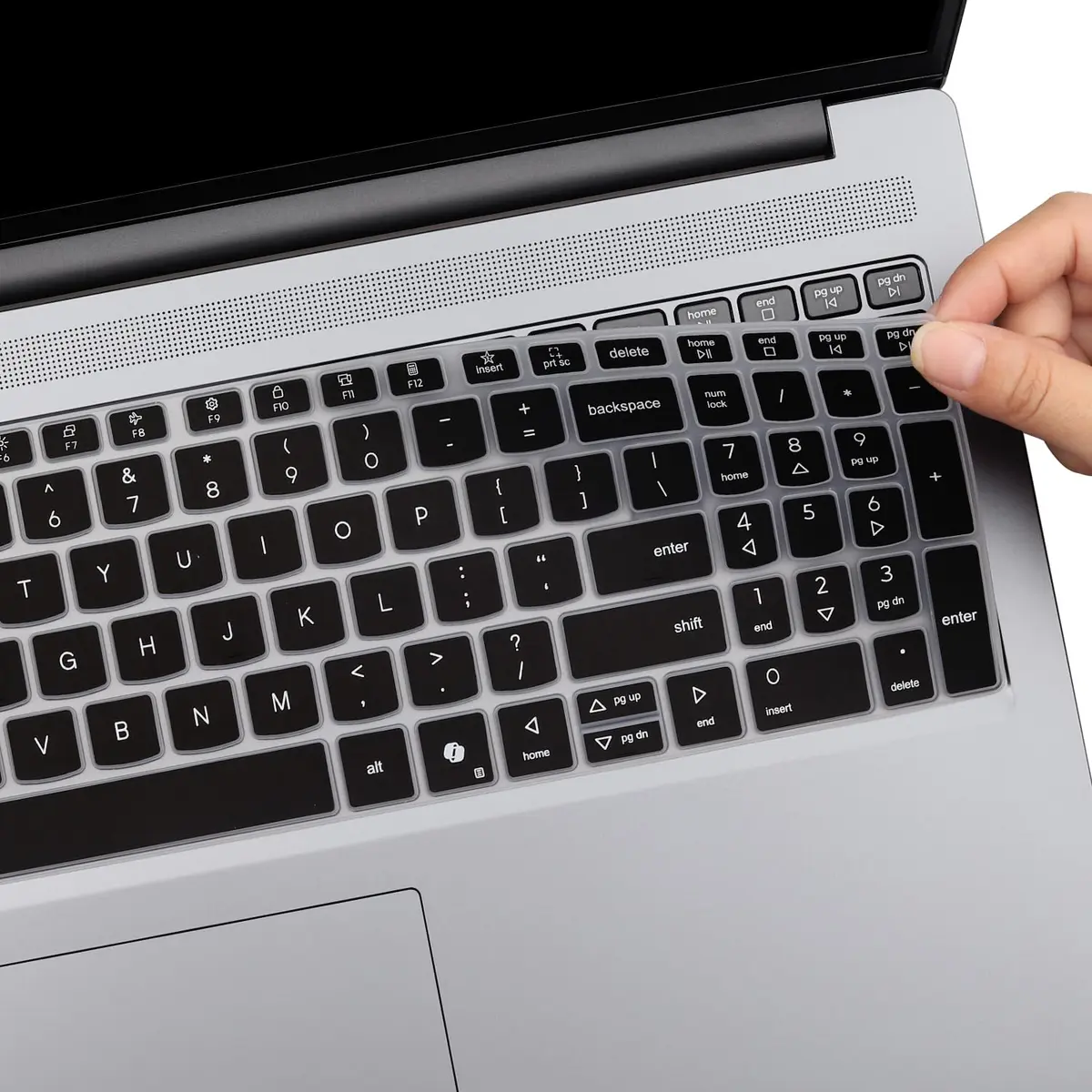 MUBUY-GOL Black Keyboard Cover for Lenovo IdeaPad Slim 3/5 15.3" 16" (Gen 11/10) | Fits Backlit Keyboards - view 5