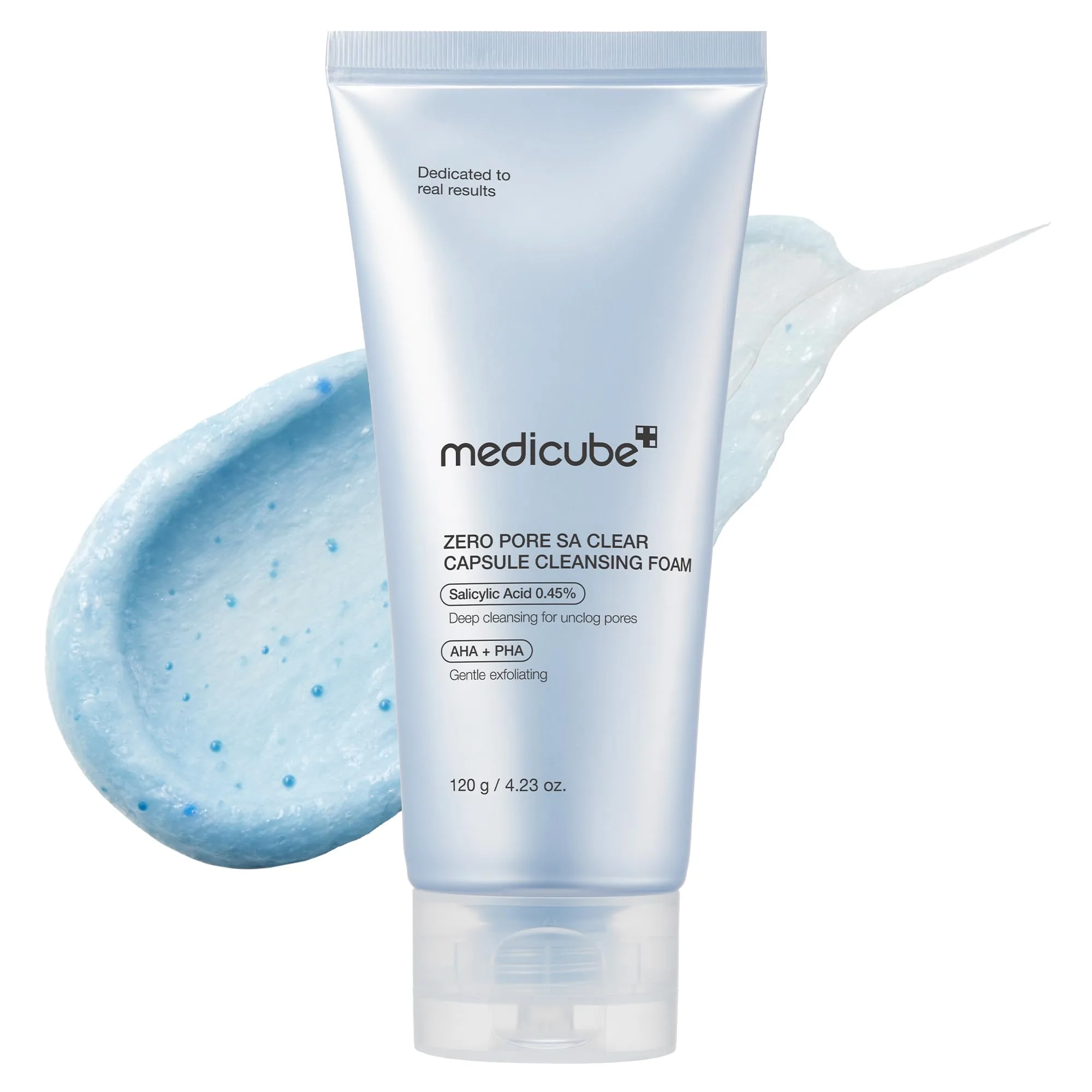 medicube Zero Pore Capsule Cleansing Foam AHA BHA PHA 4.23 oz | Deep Cleansing for Texture & Pore Care - main product image