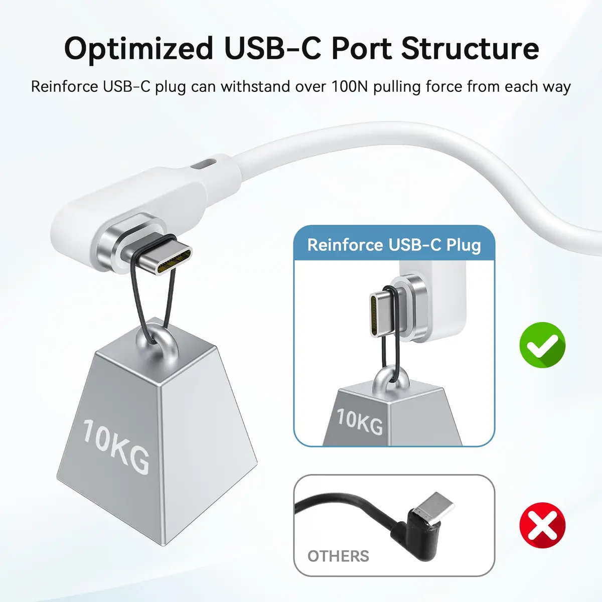 AMVR 16FT(5M) VR Charging Link Cable | USB 3.0 to USB C, 36W Fast Charge, 5Gbps Data Transfer - view 8