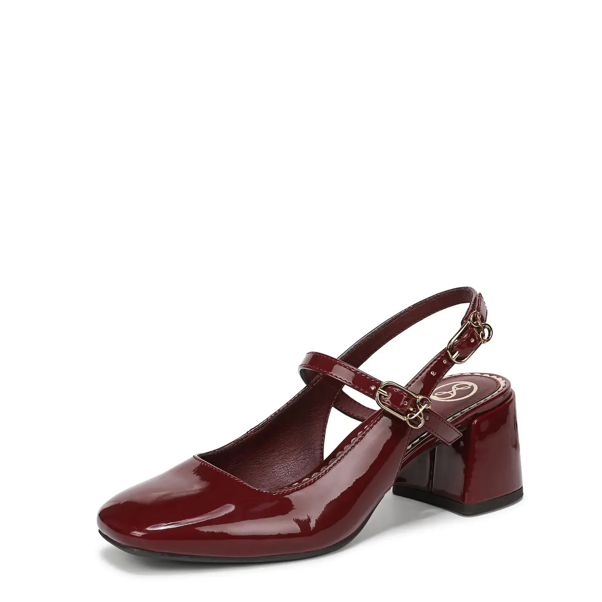 Sam & Libby Grace Pump 8 | 2 Inch Block Heel with Buckle & Mary Jane Straps - main product image
