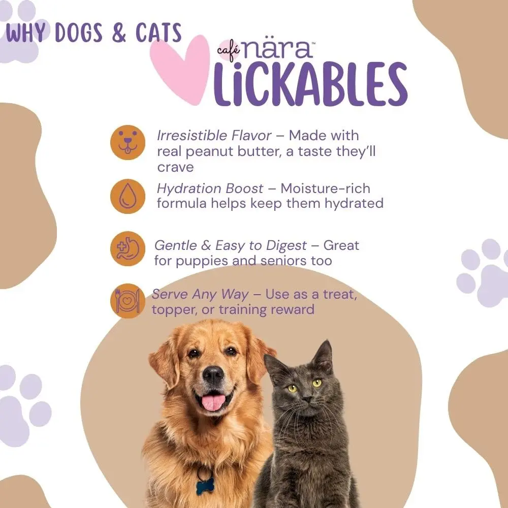 Cafe Nara Peanut Butter Flavored Lickable Treats for Dogs 2oz Pack of 12 | Nutritious & Versatile - view 3