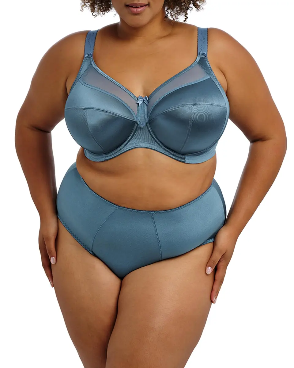 GODDESS Keira Underwire Banded Bra Mediterranean Blue | Supportive & Flattering Fit - view 2