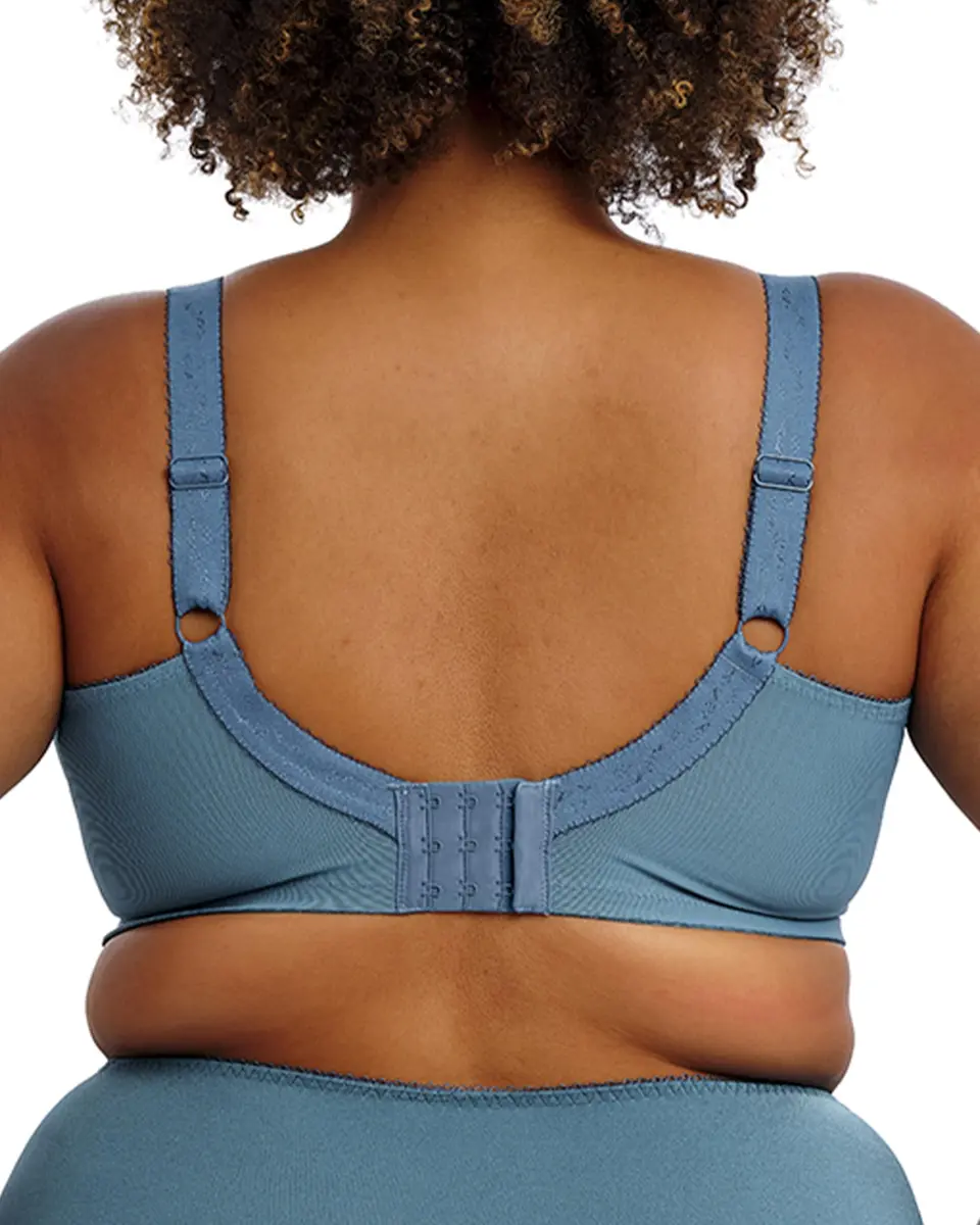 GODDESS Keira Underwire Banded Bra Mediterranean Blue | Supportive & Flattering Fit - view 3