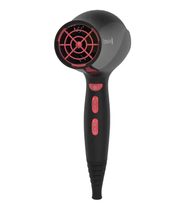 Remington Ionic Ceramic Hairdryer Black/Coral 1875 Watts | Smooth & Shiny Strands - view 2
