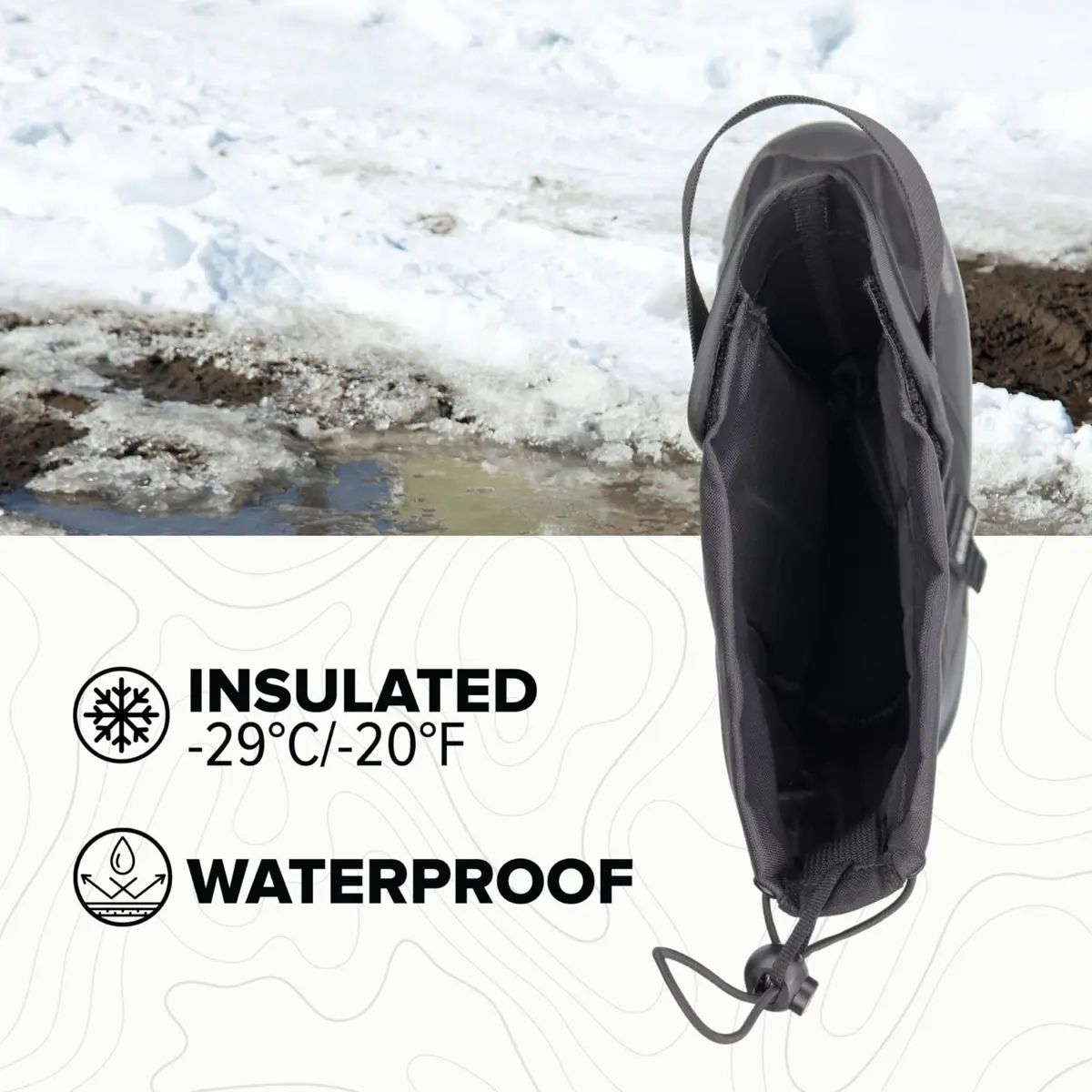 NEOS Klondike Waterproof Winter Overshoe - EH, Slip-Resistant Fits Snow, Work Boots - Rated for -20°F | Durable, Insulated, Waterproof - view 2