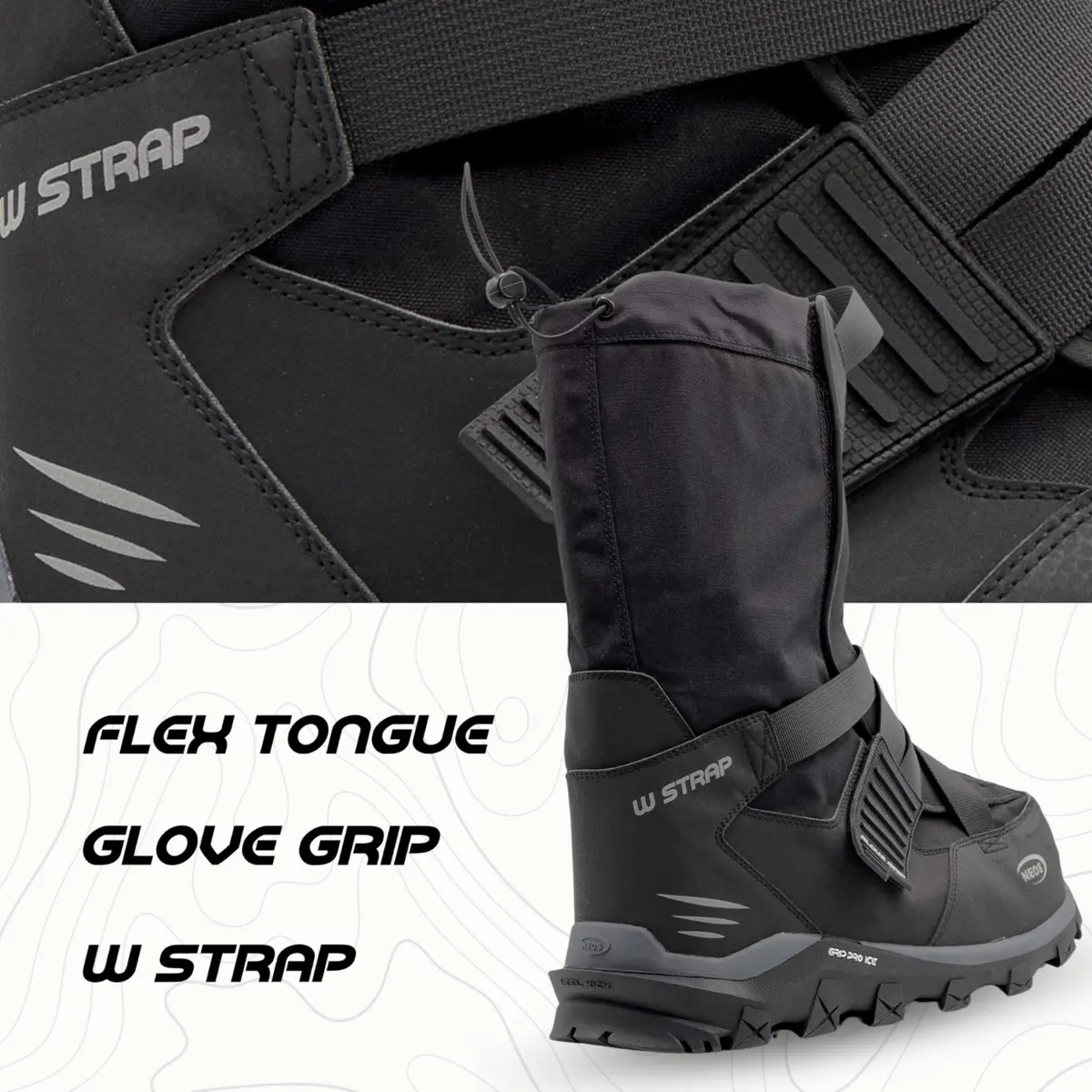 NEOS Klondike Waterproof Winter Overshoe - EH, Slip-Resistant Fits Snow, Work Boots - Rated for -20°F | Durable, Insulated, Waterproof - view 4