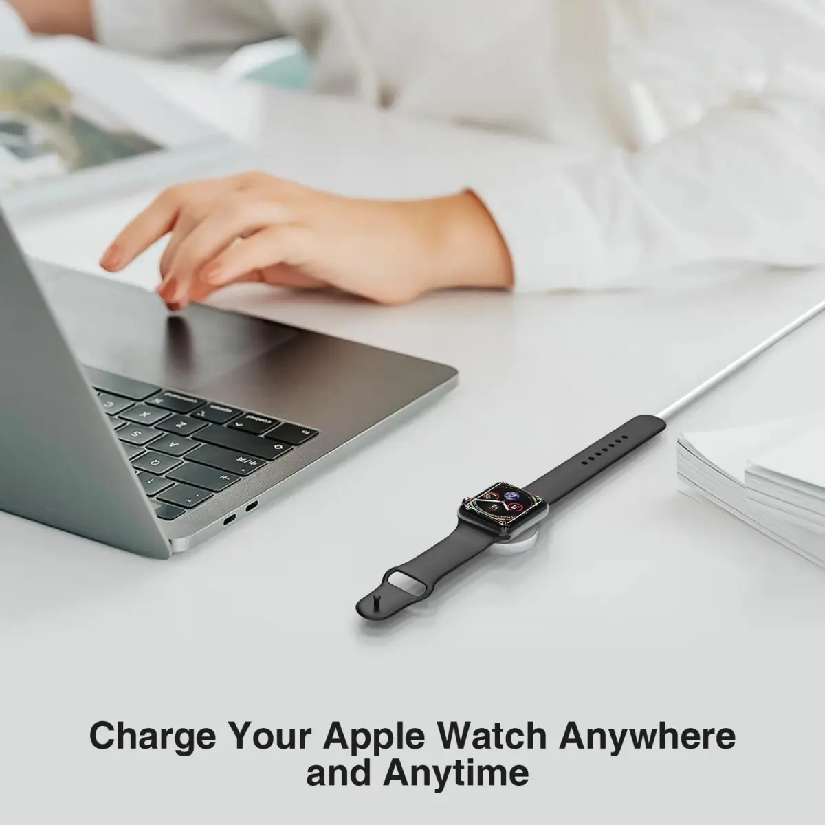 Cerdeti USB C Apple Watch Charger 1.8m (6ft) | MFi Certified Fast Charging Cable for All Apple Watch Series - view 6