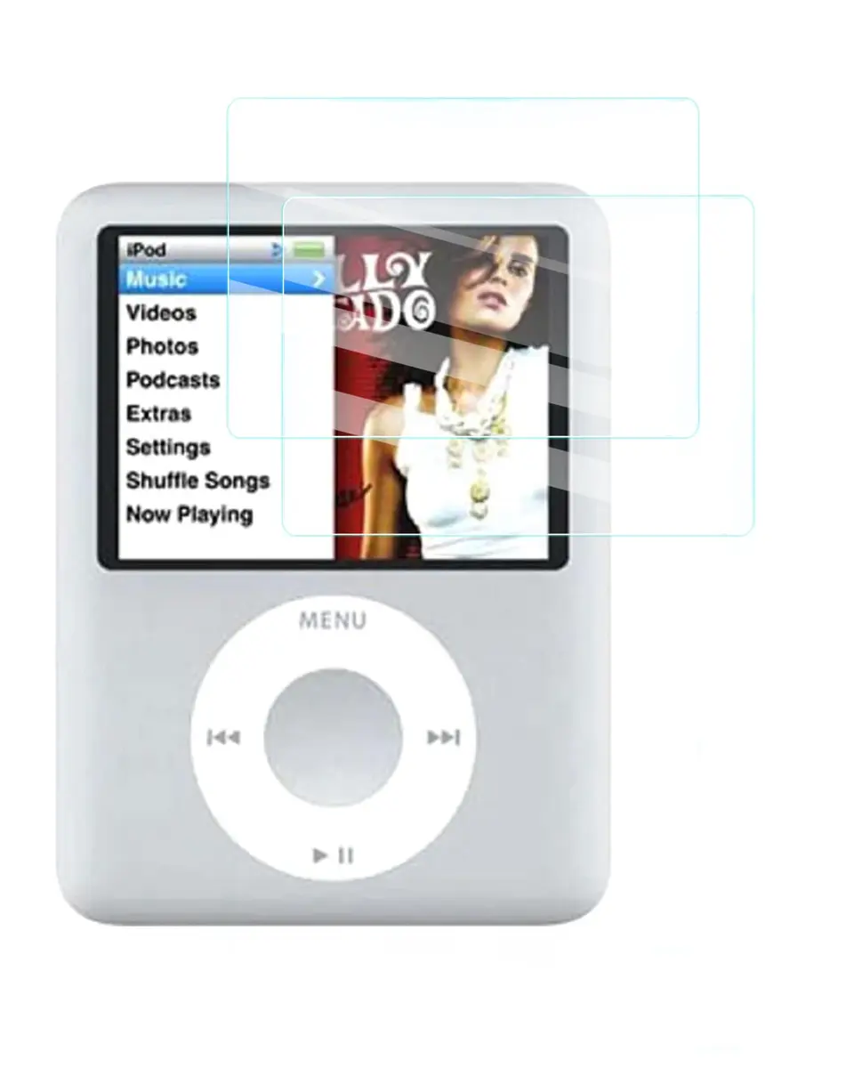 UYRUREL Clear Screen Protector for iPod Nano 3rd Generation, 2-Pack | HD Clarity & Bubble-Free Installation - main product image