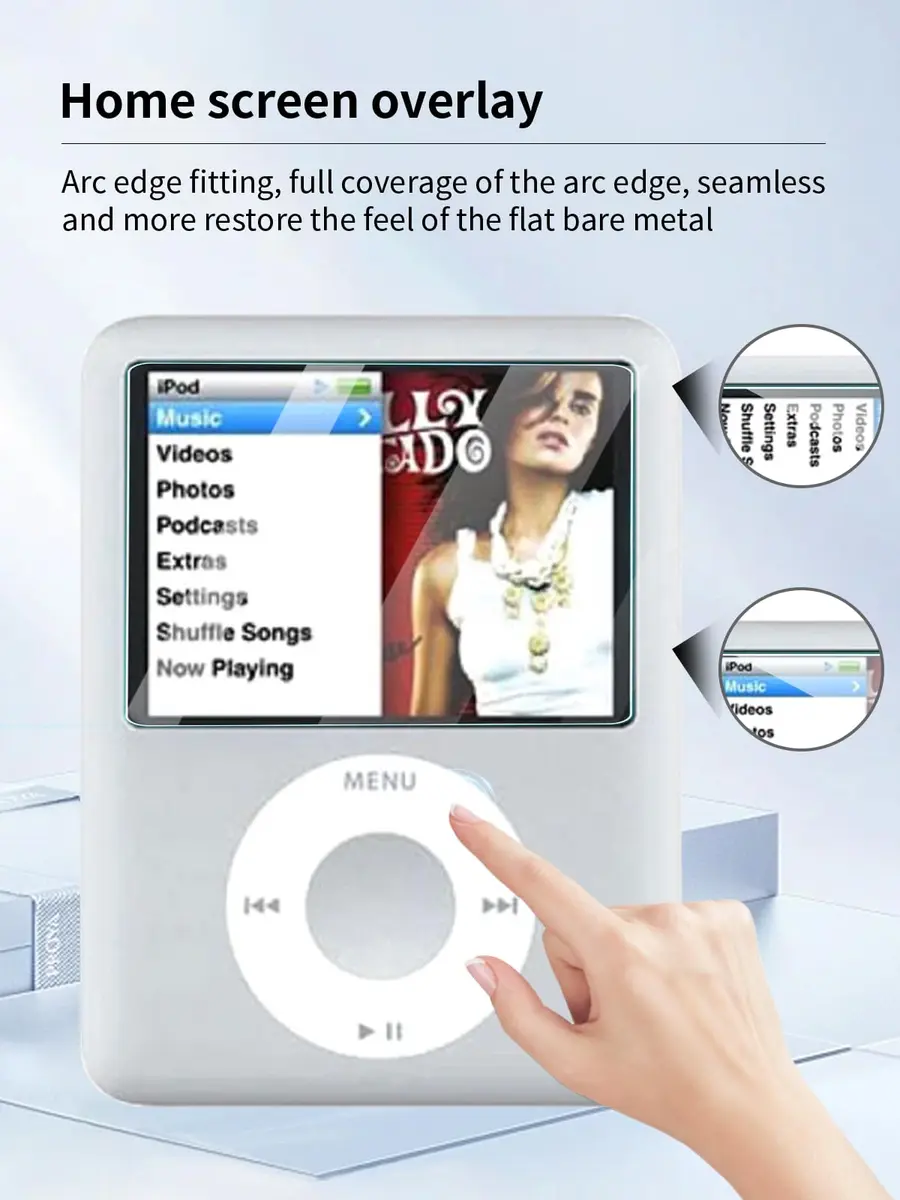 UYRUREL Clear Screen Protector for iPod Nano 3rd Generation, 2-Pack | HD Clarity & Bubble-Free Installation - view 4