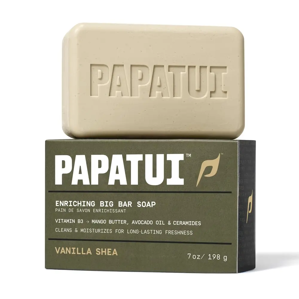 PAPATUI Enriching Vanilla Shea Bar Soap 7oz | Deep Cleansing & Moisturizing for All Skin Types - view 9