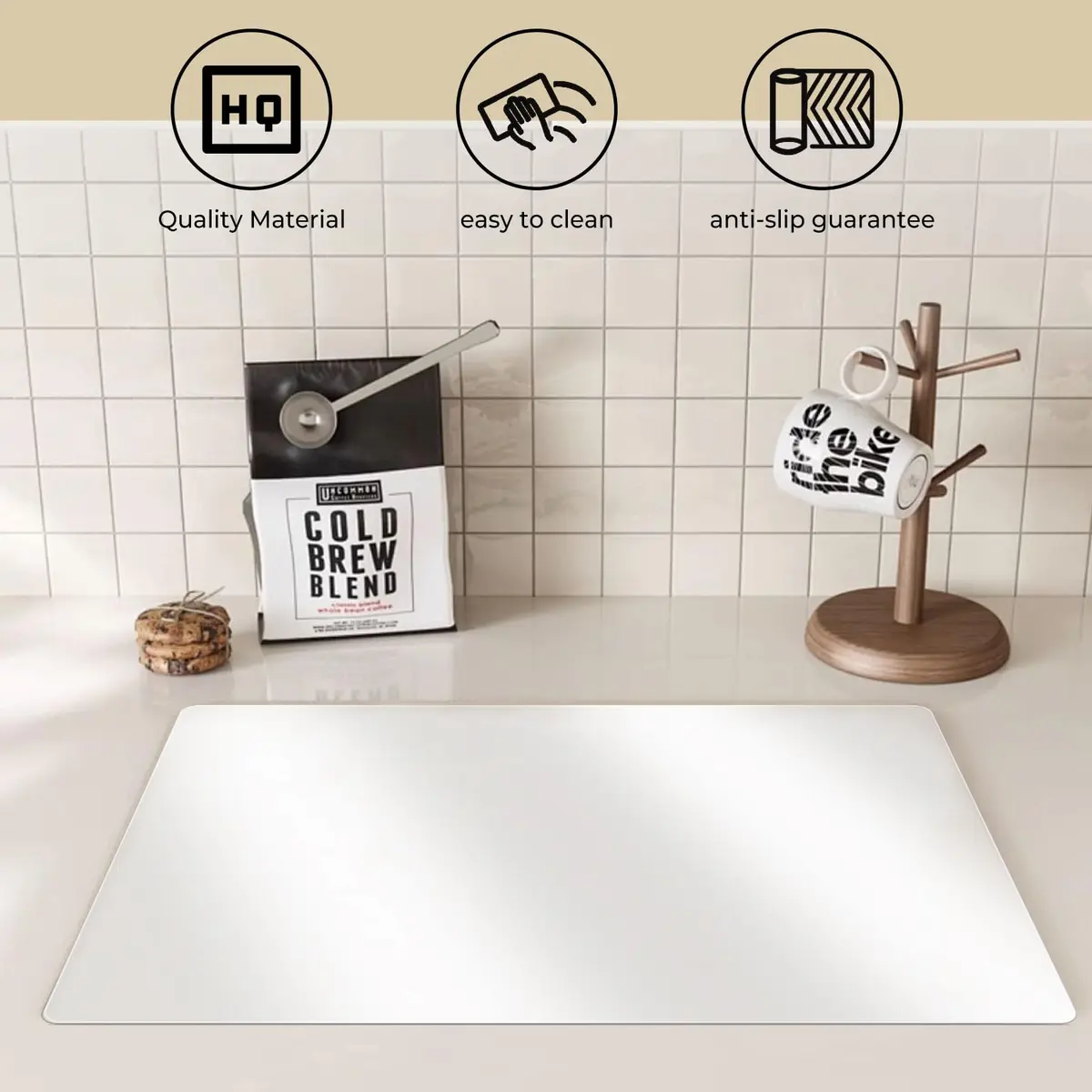 Tecmisse Plastic Placemat 17 x 11 Inch | Heat Resistant & Washable - view 6