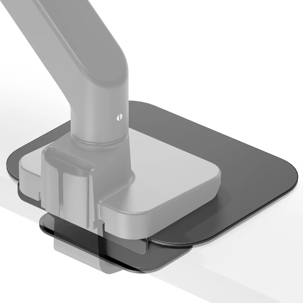 ARES WING Steel Monitor Mount Reinforcement Plate for Fragile Tabletop | Protects delicate surfaces, supports heavy mounts, anti-slip, easy assembly - main product image