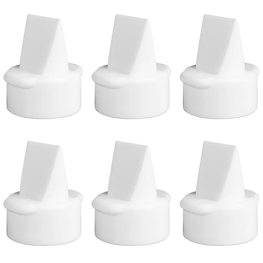 Nenesupply 6 pc Compatible Duckbill Valves for Lansinoh Breast Pumps | BPA-Free Silicone Replacement Parts - main product image