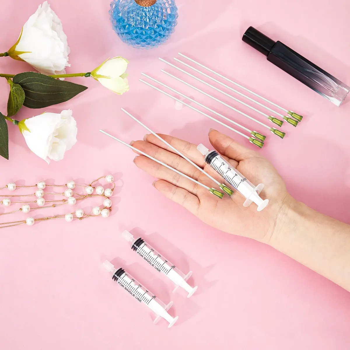 Geiserailie Clear Perfume Syringe Extractor 5ml (0.17 Fl Oz) Decant Kit | 6 Pcs Travel Refill Tool Set - view 7