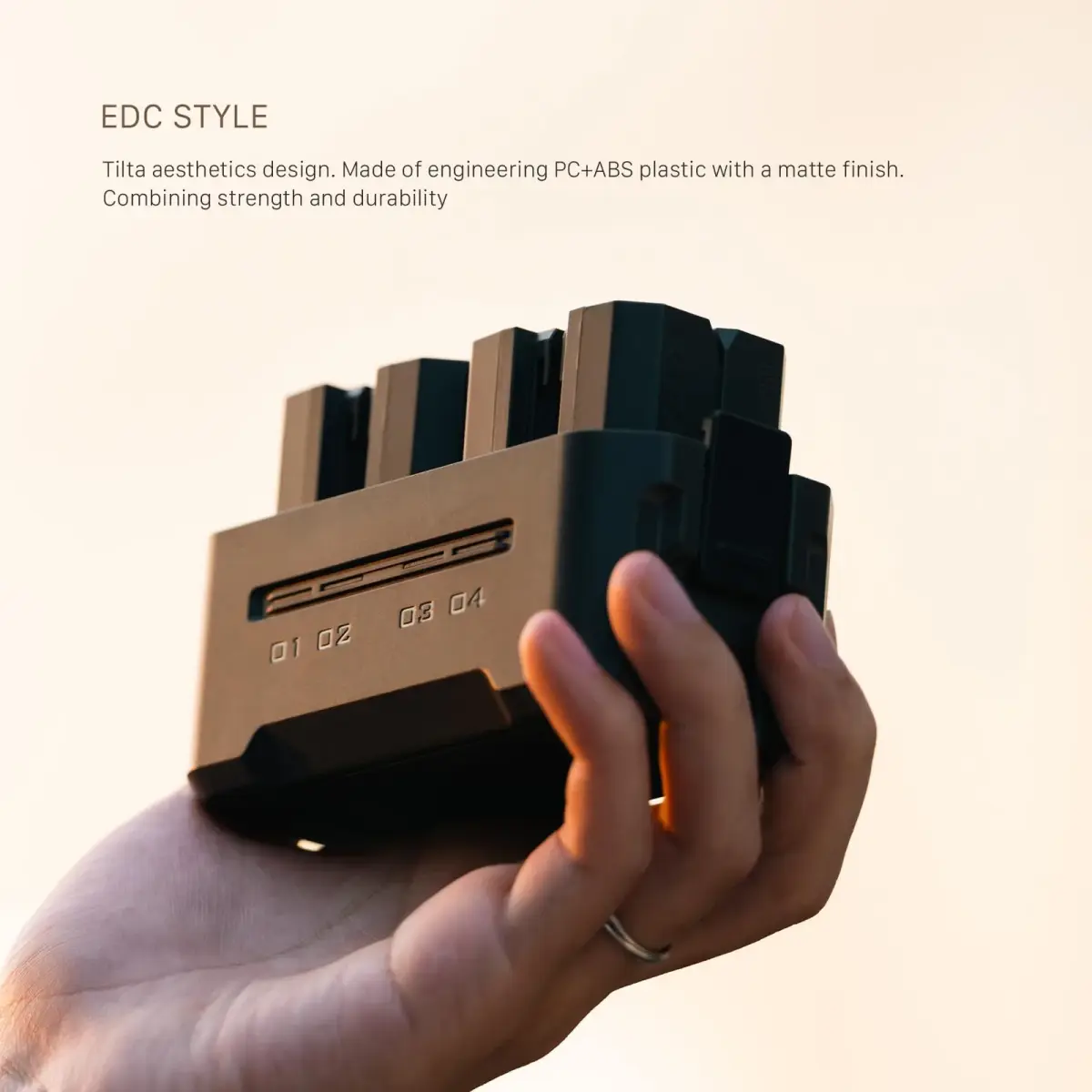 Tilta NP-FZ100 Portable Charging Station | 4-Channel 45W PD Fast Charging, Green - view 8