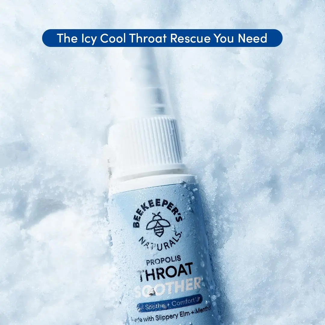 Beekeeper's Naturals Propolis Throat Soother Spray 30ml (1 Fl Oz) | Fast Relief for Sore Throats - view 5