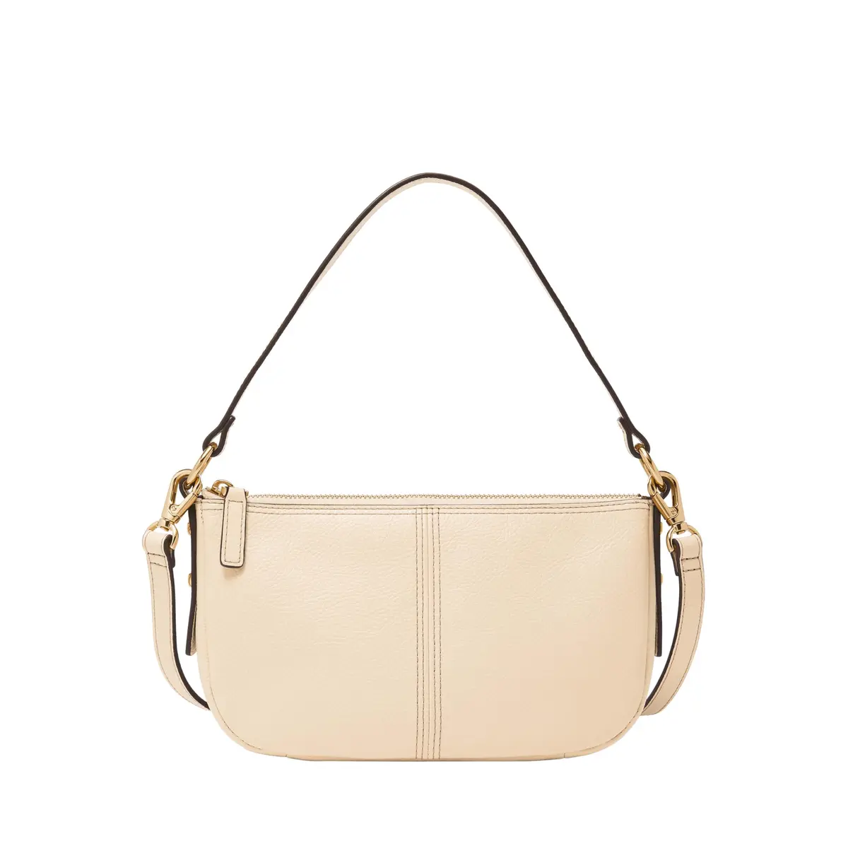 Fossil Utility Crossbody Bag in White | Adjustable Shoulder & Detachable Strap - main product image