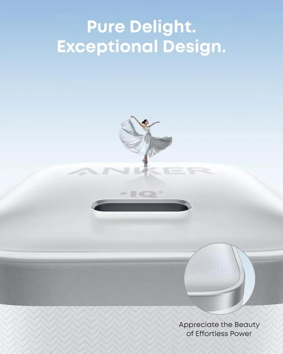 Anker Nano 45W USB-C Charger with 6ft Cable | 20V/3A Output, Foldable Plug, White - view 6