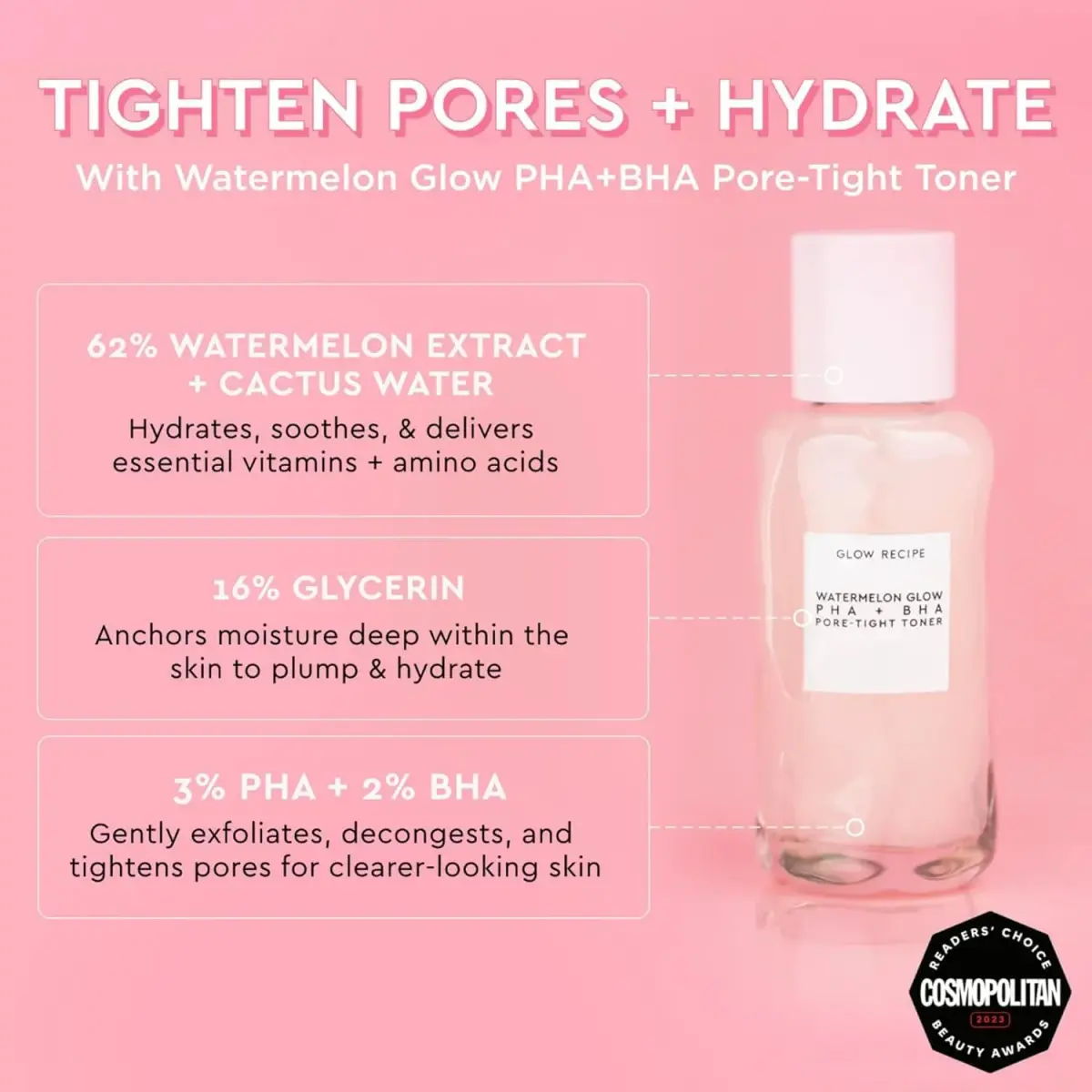 Glow Recipe Watermelon Glow Niacinamide Dew Drops & PHA+BHA Toner Duo | 2 Count (Pack of 1) - view 2