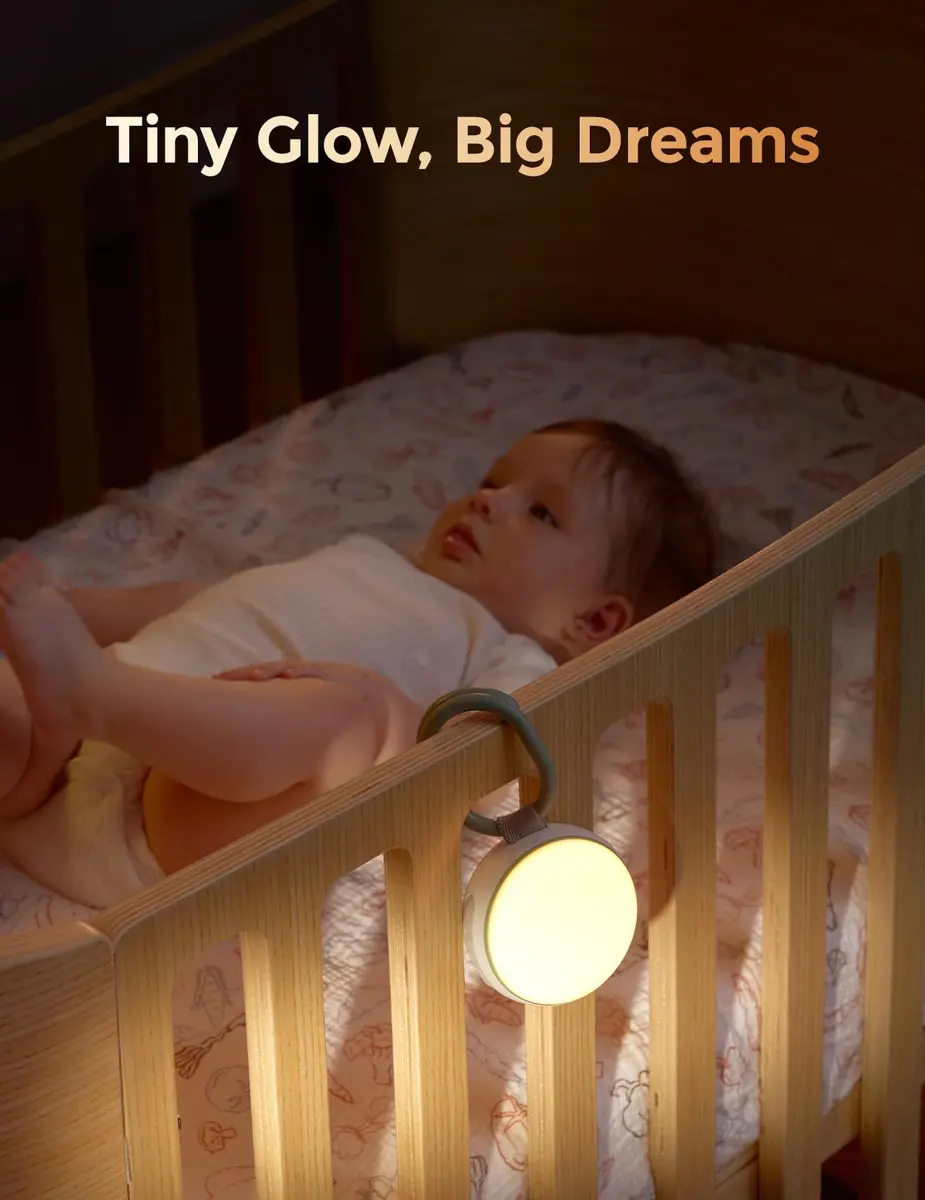 Momcozy Portable Sound Machine with Night Light | 20 Soothing Sounds for Baby Sleep - view 4