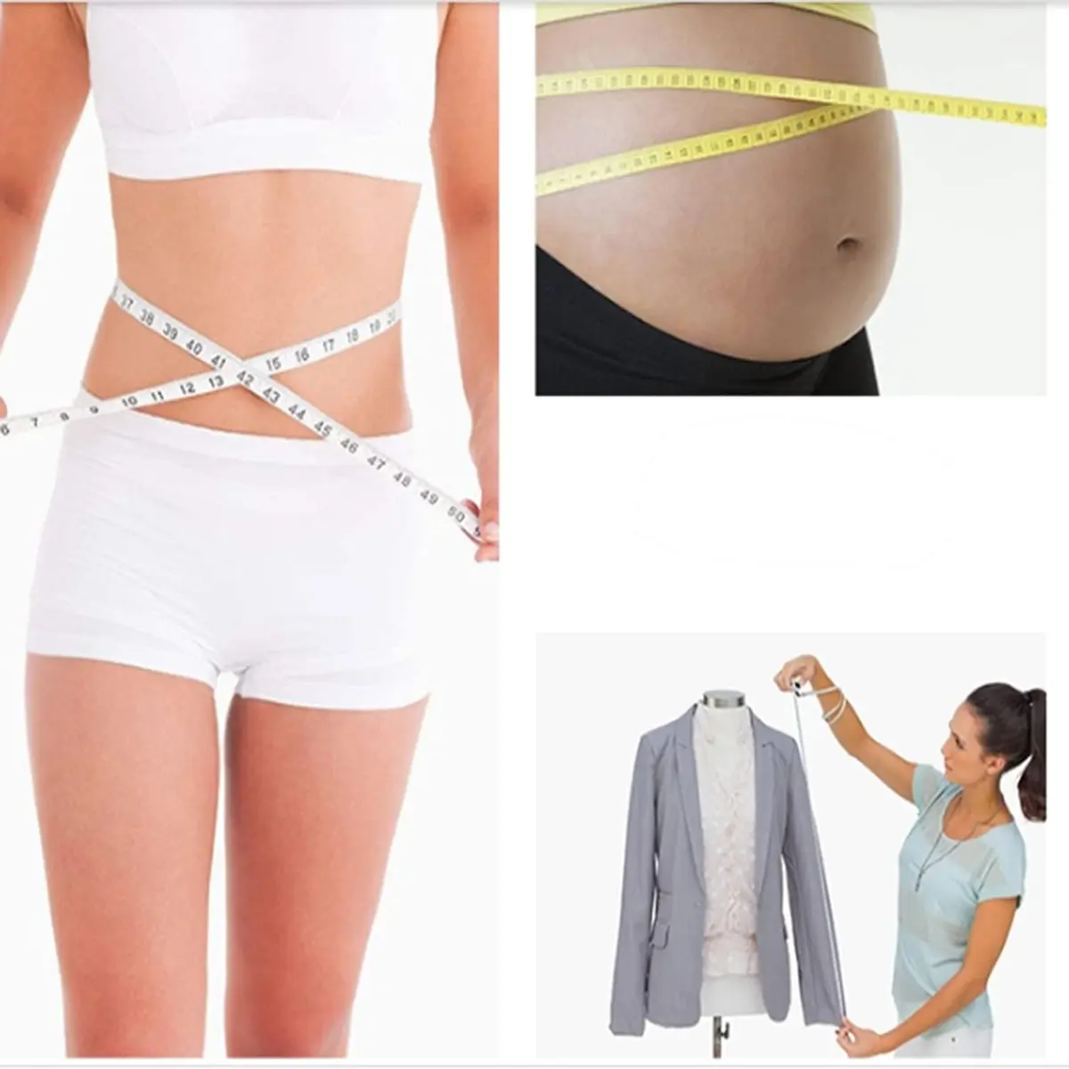 DSOMHZ Soft Tape Measure Body Measuring Tape 150cm (60 Inch) | Flexible Fibre Glass Tape for Sewing & Tailoring - view 2
