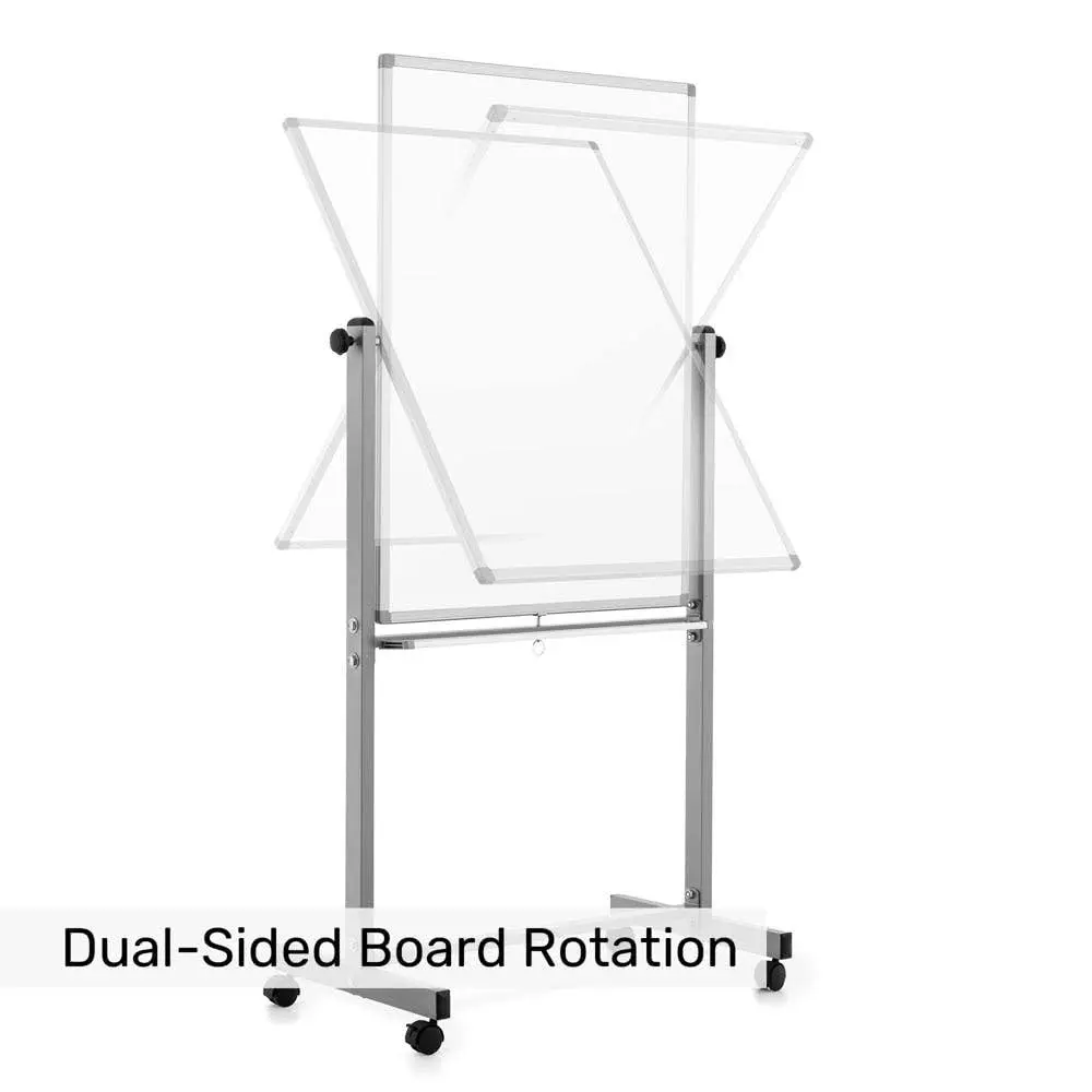 Luxor White Writing Board 30"x40" | Double-Sided Magnetic Porcelain Surface - view 5