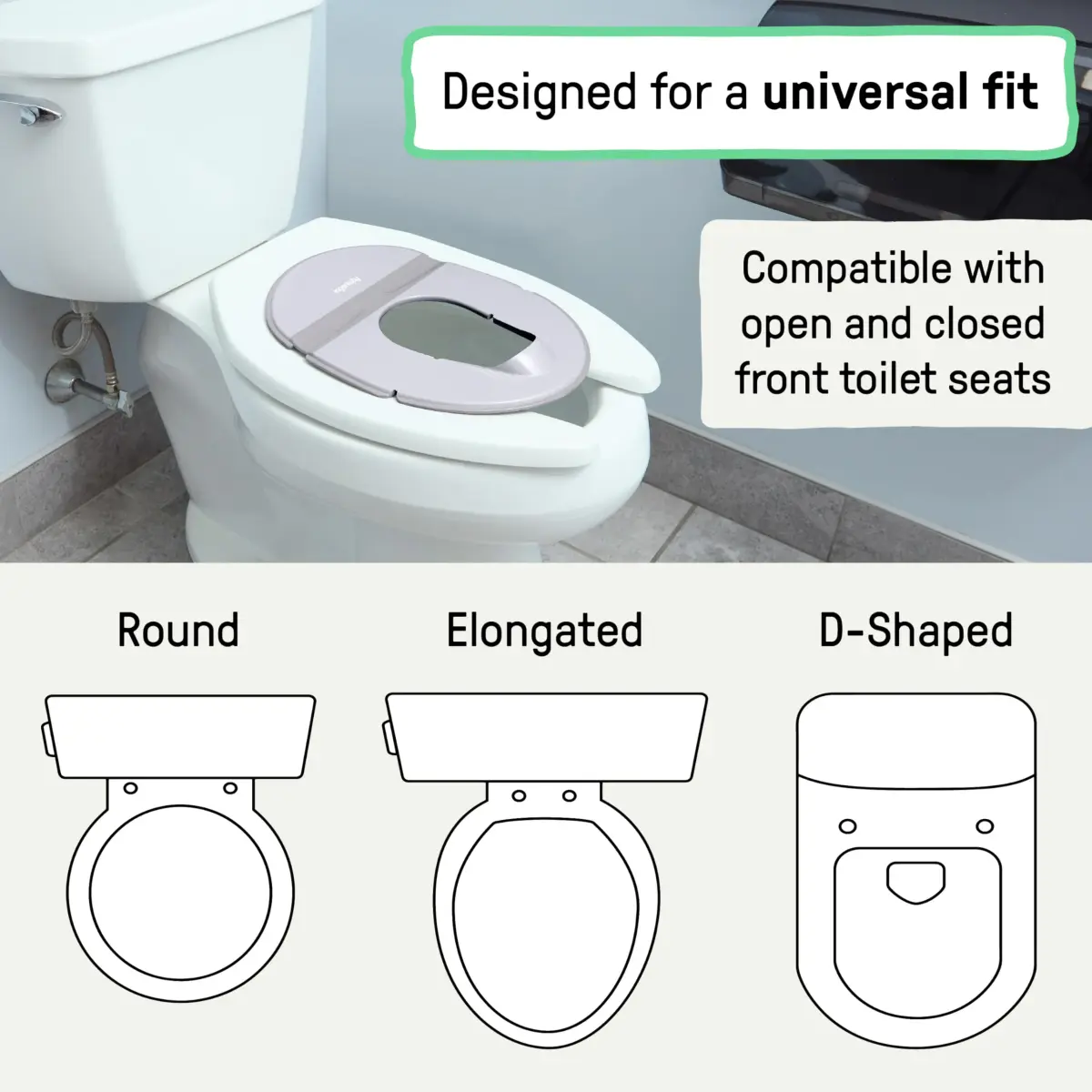 Ingenuity Foldaway Travel Potty Seat with Storage Bag | Portable Toddler Potty for Travel - view 5