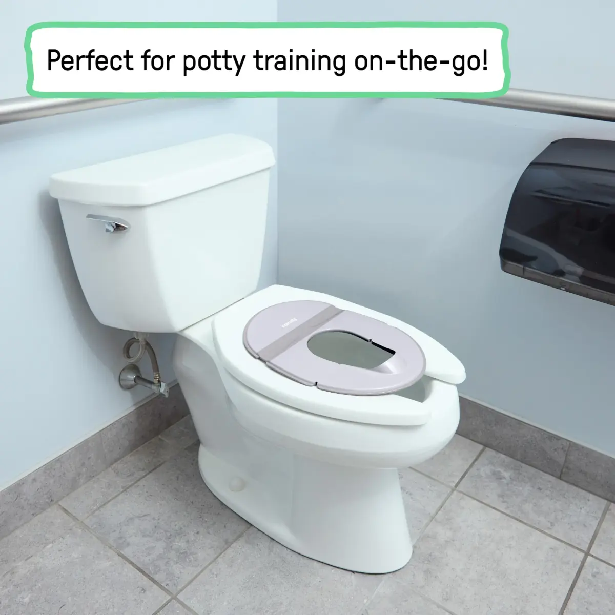 Ingenuity Foldaway Travel Potty Seat with Storage Bag | Portable Toddler Potty for Travel - view 2