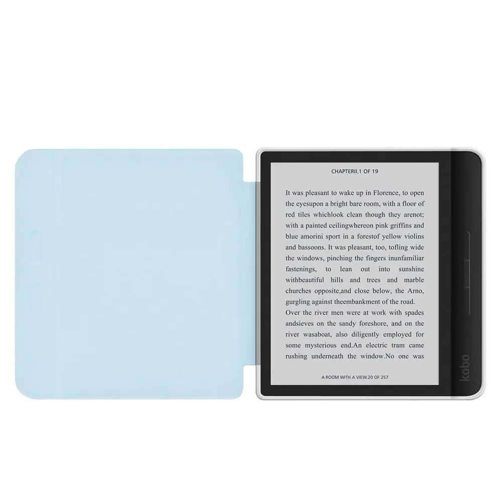 YoungMe Ultra Clear TPU Case for Kobo Libra Colour 2024 Released (7") | Auto Sleep/Wake, Light Blue - view 7