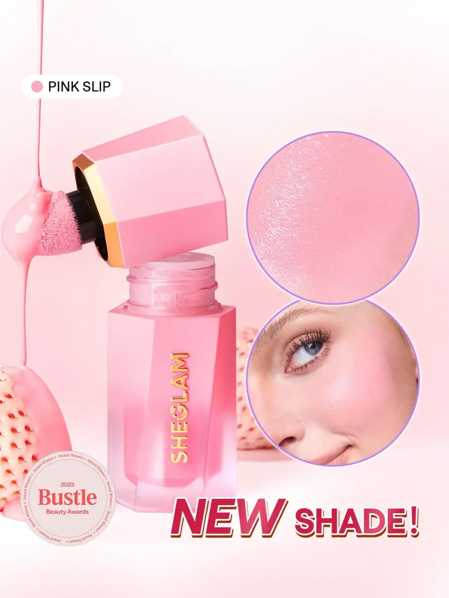 SHEGLAM Color Bloom Liquid Blush - 007 Pink Slip | Matte Finish, Hydrating Gel-Cream - view 2
