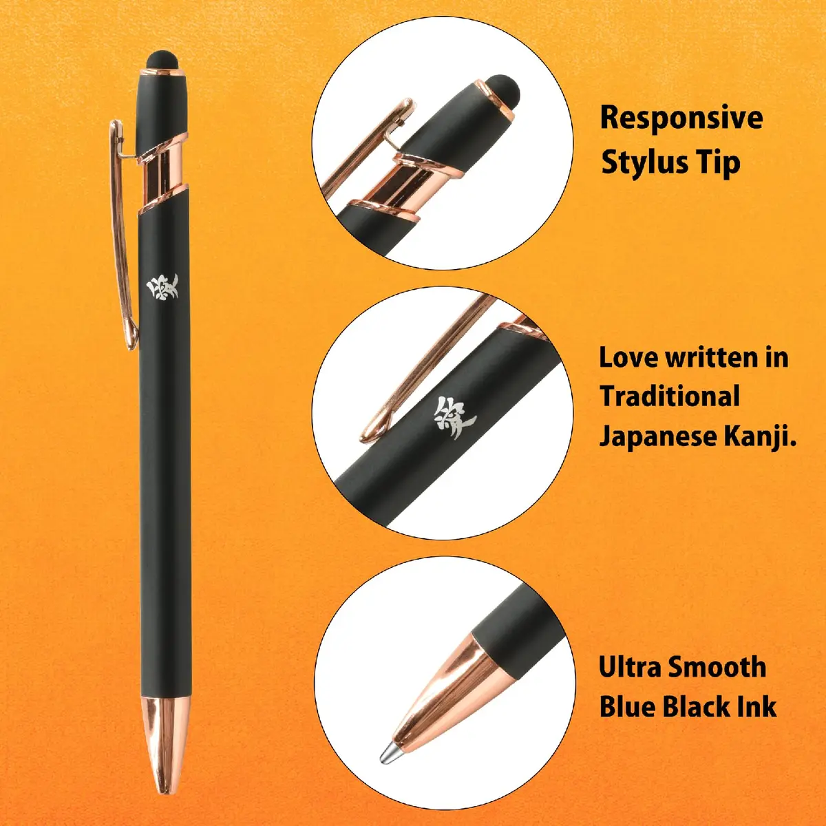 Uniball ZENTO Flow Model Ballpoint Pen Fluorite 0.38mm Black Ink | Smooth Writing Instrument - view 6